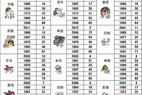 屬狗歲數|属狗的出生年份表年龄